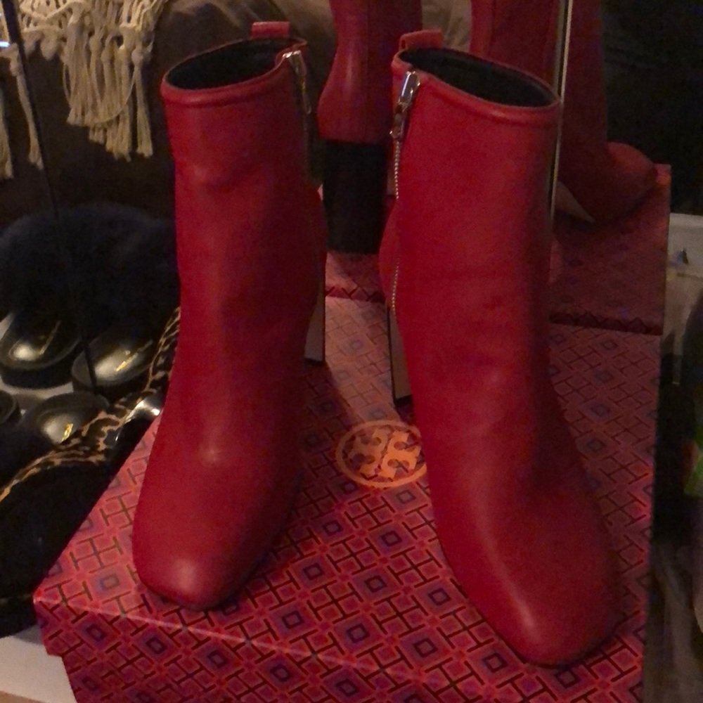Rag&bone red leather bootie